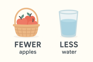 Read more about the article Fewer vs. Less: A Simple Guide of these 2 terms